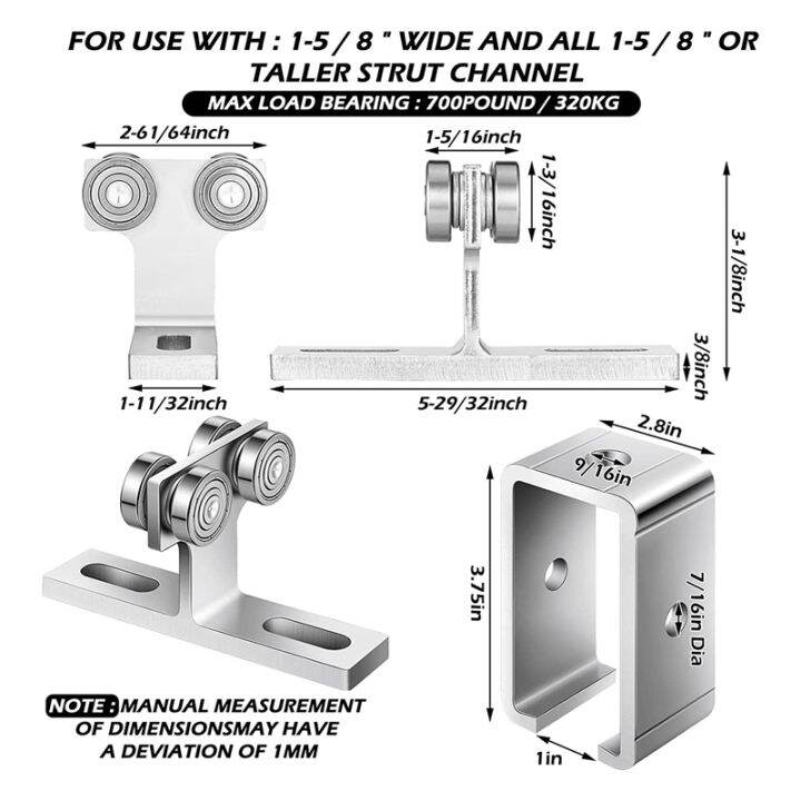 4-wheel-t-trolley-assembly-channel-trolley-track-hanger-2-pcs-electric-hoist-installation-roller-2-pcs-trolley-support