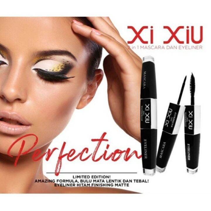 Xi Xiu 2 in 1 Mascara dan Eyeliner Lazada Indonesia