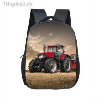 卍 Childrens Tractor Print School Bag Jardim de Infância Mochila Bebê Criança Kids Book Meninos Meninas Baby Gift 16