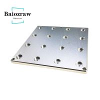 Baiozraw Voron ขนาดเล็ก M 150X150X8มม. ชุด Voron อุปกรณ์เสริมเตียงร้อนรองรับ Pelat Aluminium การประมวลผลของซีเอ็นซี Voron เครื่องพิมพ์3d