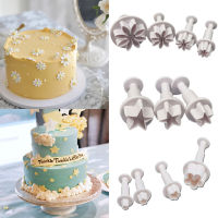 MINI Star ดอกไม้ Plunger CUTTER Fondant บิสกิตนูนแสตมป์แม่พิมพ์เครื่องตัดคุกกี้ DIY คุกกี้เครื่องมือเค้กเบเกอรี่ตกแต่งเครื่องมือ-Luqiande