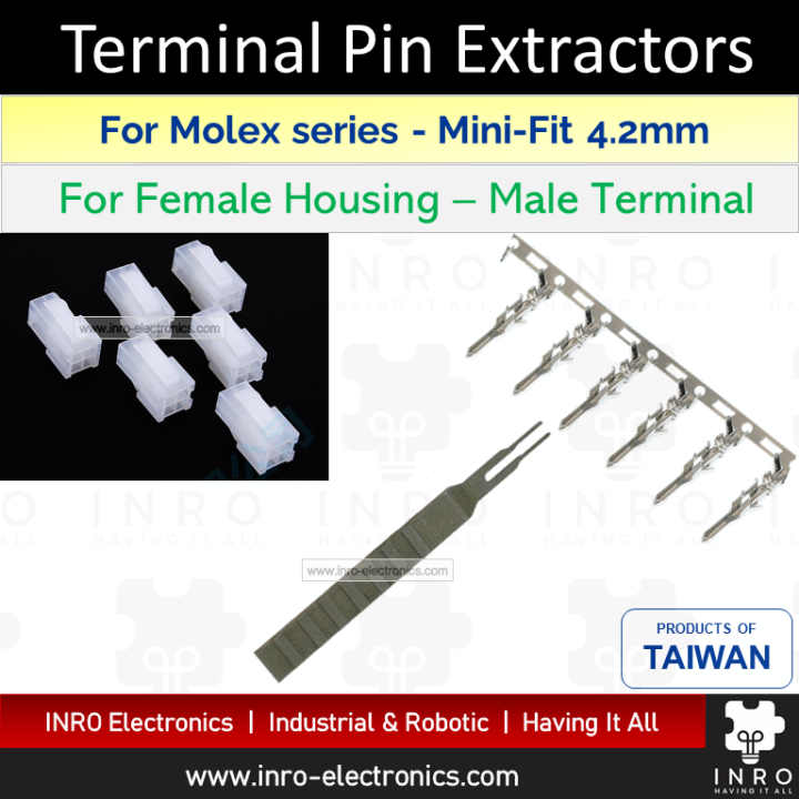 Terminal Pin Extractor, MiniFit MicroFit 5557 5558 43020 43025 Molex