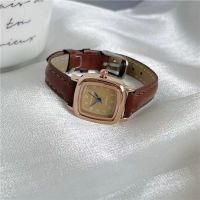 Retro square thin strap small dial watch womens compact ins high-looking student niche light luxury waterproof square