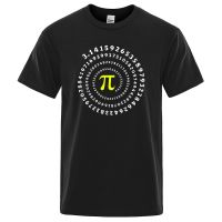 Funny Tshirt For Men Pi Spiral Mathematics Geometry Printed Mens T Shirts Cotton Tshirts Gildan