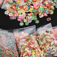 1000-3000pcs Mix Fruit Soft Clay Slime Animal Flower Slice Resin Filler for Nail Art Epoxy Mold DIY Craft Making Wholesale