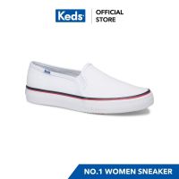 KEDS WF62940AW รองเท้าผ้าใบ แบบสวม รุ่น DOUBLE DECKER VARSITY สีขาว
