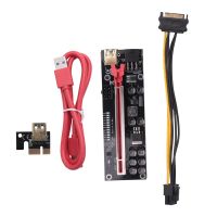 PCIE Riser 011 V011 Pro PCI E Express PCI-E 16X Riser Video Card Riser GPU Dual 6Pin Adapter Graphics Card for Mining