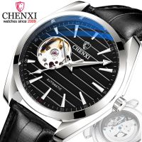 ZZOOI CHENXI New Luxury Men Automatic Mechanical Watch Fashion Leather Clock Top Brand Business Tourbillon Waterproof Wristwatch