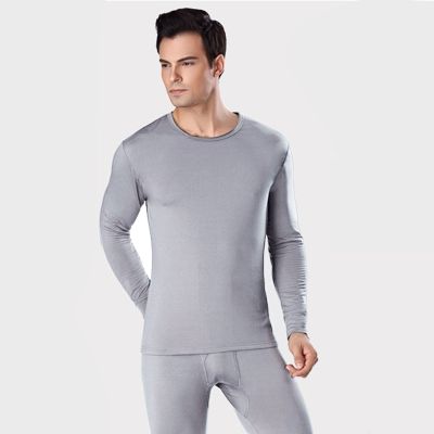 Mens Soft Velvet Thermal Underwear Thick Sanded Suit