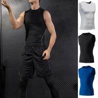 Superior Home Shop Men Quick Dry Running Shorts Compression Athletic Tight Gym Tank Tops Fitness Sleeveless T-shirts