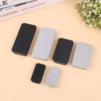 【CW】♂  1 Pcs Tin Metal Rectangular Tinplate Push Pill Cases Bins Jar Hinged Containers Small Organizer Storage