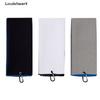 ☃☬ LHPH 30x50cm Golf Towel With Hook 4Color Microfiber Fabric For Golf lover Accessories LHH