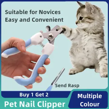 PETKIT Pet LED Nail Clipper Splash Proof Safety Nail Clippers Cat Dog  Grooming Cutter Trimmer Prevent Nail Blood Vessels