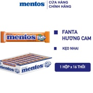 Kẹo nhai Mentos Fanta Hương Cam hộp 16 thỏi