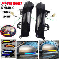 2ชิ้นแบบไดนามิกเลี้ยวไฟ LED กระจกมองข้างตัวบ่งชี้สำหรับโตโยต้า PRIUS ZVW30 2009-2012 CAMRY ACV40 GSV40 09-11ยูโรตลาด