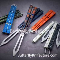 【YF】 Butterflyknife Balisong Trainer Flipper Theone BRS Rep Replicant Clone G10 titanium Handle D2 Blade Bushing System