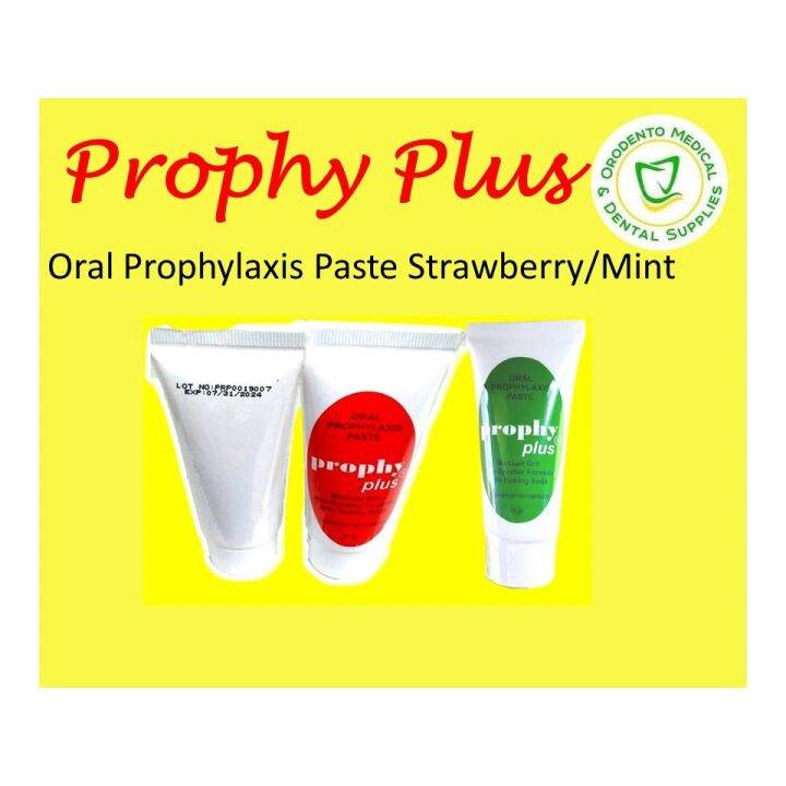 Prophy Plus Oral Prophylaxis Paste 50 gramsMint and Strawberry Lazada PH