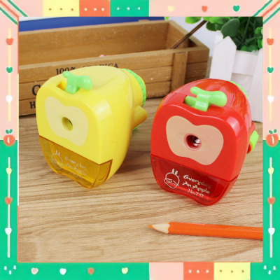กบเหลาดินสอ ที่เหลาดินสอ รูปแอปเปิ้ล สีแดง/เหลือง
