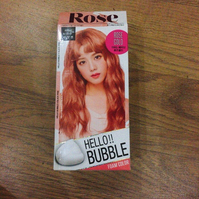 Hello bubble Foam Hair Colour Mise en scene Rose Gold Lazada Indonesia