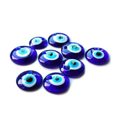CHETR จี้ตาปีศาจทรงกลมคลาสสิก25/30/40/60มม. จี้ตาสีฟ้านำโชควินเทจของขวัญเครื่องประดับดวงตาสีฟ้านำโชค