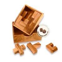 Woodentoys4u ไม้ต่อ2ชั้น / Double Squre Puzzle