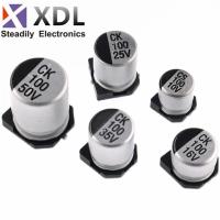 10PCS SMD Aluminum Electrolytic Capacitor 6.3V 10V 16V 25V 35V 50V 1UF 2.2UF 4.7UF 10UF 22UF 47UF 100UF 220UF 330UF 470UF 1000UF WATTY Electronics