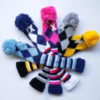 1pc Classical Pom Pom Head Cover Wool Knit Golf Clubs Hybrid Headcover with Tag X