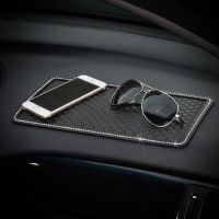 ❇♠ Fashion Diamond Slip-resistant pad emblem car accessories Bling slip-resistant pad Big Anti-Slip Mat pad non slip Mat For Women