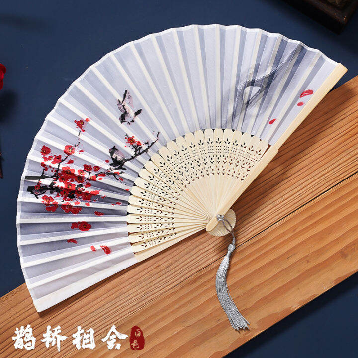 chinese-style-summer-portable-tassel-fan-foldable-fan-ancient-style-hanfu-mens-hanfu-childrens-dance-small-bamboo-fan-rws3