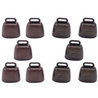 10PCS Cow Horse Sheep Grazing Small Brass Bells,Cowbell Retro Bell for Horse Sheep Grazing Copper,Cow Bells Noise Maker