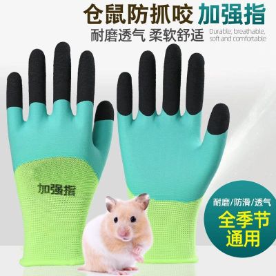 High-end Original Anti-bite gloves for hamsters special latex for catching mice and small pets thickened adult childrens protective equipment gardening breathable