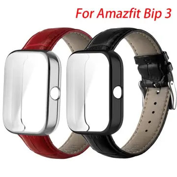 For Amazfit Bip 3 Pro Strap Case Protector Watch Accessories Metal  Wristband Correa For amazfit bip