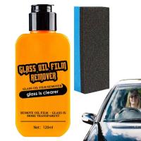 Glass Oil Film Remover for Car Home Water Spot Remover Kit with Sponge Glass Oil Film Window Film Remover Auto Glass Cleaner for Eliminates Coatings masterly