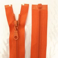 ¤▲☍ 2pcs 5 orange 25/30/35/40/50/55/60/70 cm detachable resin zipper opening automatic ecological locking plastic zipper sewing