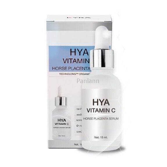 เซรั่มไฮยาไคร่า HYA Vitamin C Horse Placenta Serum เซรั่มไฮยารกม้า 15 ml. Lazada.co.th