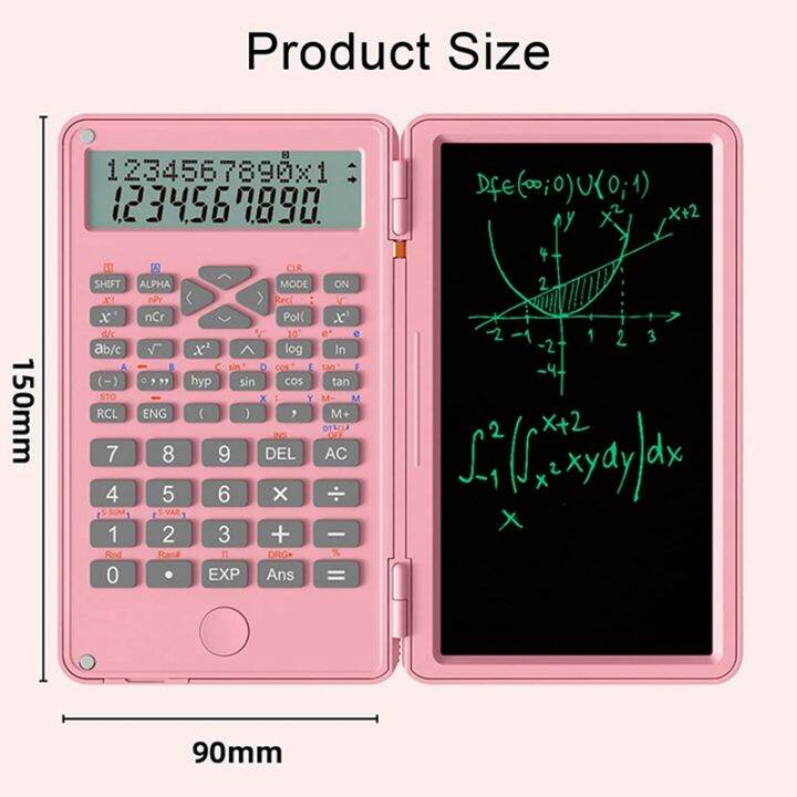 scientific-calculators-12-digit-lcd-display-with-erasable-writing-tablet-foldable-for-home-school-meeting-and-study