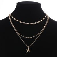 [COD] Cross-border New Ladies Starfish Chain Multi-layer Fashion Five-pointed Star Snake Wholesale Design