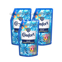 คอมฟอร์ท(Comfort) น้ำยาปรับผ้านุ่ม อัลตร้า สีฟ้า ถุงเติม  540 มล. (แพ็ค 3 ถุง)