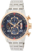 Invicta Mens Aviator Analog Display Japanese Quartz Watch 48mm Rose Gold, Stainless Steel