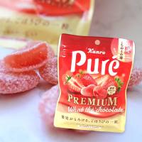 Kanro Puré Premium เยลลี่สตรอว์เบอร์รี่พรีเมี่ยม รูปหัวใจ