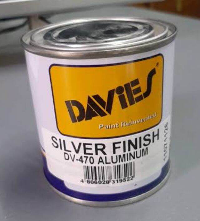 DAVIES SILVER FINISH DV470 ALUMINUM 1/4 LITER ALUMINUM PAINT SILVER