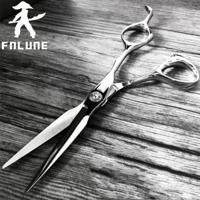 Fnlune 6.0มืออาชีพกรรไกรตัดผมร้านทำผมกรรไกรตัดผมเครื่องตัดผมผอมบาง