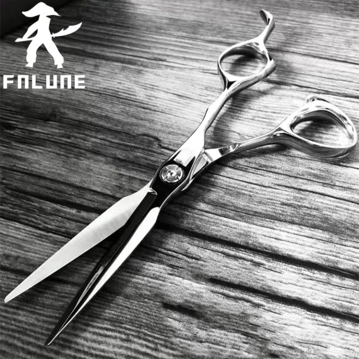 fnlune-6-0มืออาชีพกรรไกรตัดผมร้านทำผมกรรไกรตัดผมเครื่องตัดผมผอมบาง