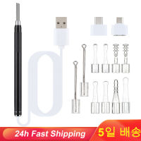 Smart Visual Earpick Endoscope ช้อนทำความสะอาดหูกล้อง Otoscope Ear Wax Remover Earwax Removal เครื่องมือสนับสนุน Android PC Type-C