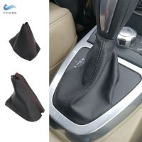 【cw】 Microfiber Leather Car Accessories Center Gear Shift Collars Handbrake Gaiter Boot Cover For Land Rover Freelander 2 2008 2013