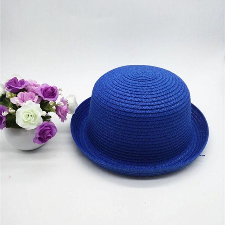 ไหมถักฟางโค้งสำหรับผู้ใหญ่และเด็ก-ฤดูร้อน-หมวกแก๊ปโดมแบบโดมสำหรับพ่อแม่และหมวกและหมวก-u29สำหรับหมวกทรงกลมมีขอบโค้ง