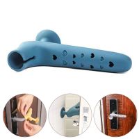 【LZ】﹉  Door Stopper Door Handle Protector Doorknobs Case Silicone Door Knob Cover Child Safety Baby Bumper Home Accessories