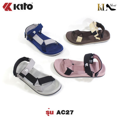 Kito รองเท้ารัดส้น รองเท้าแตะแบบสวม รองเท้าลำลอง รองเท้ากีโต้รัดส้น รองเท้ากีโต้ใหม่สีทูโทน สวมใส่ง่าย ใส่แล้วเท่ แบรนด์แท้Kito รุ่น AC27