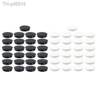 ▲♀✾  50Piece Garden Plastic Hole Plug Round Furniture Table Cover Clasp Type Sealing Cover Screw Hole Cover Black amp;White