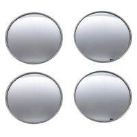 4 Pcs Round Stick-on Convex Blind Spot Mirror Set